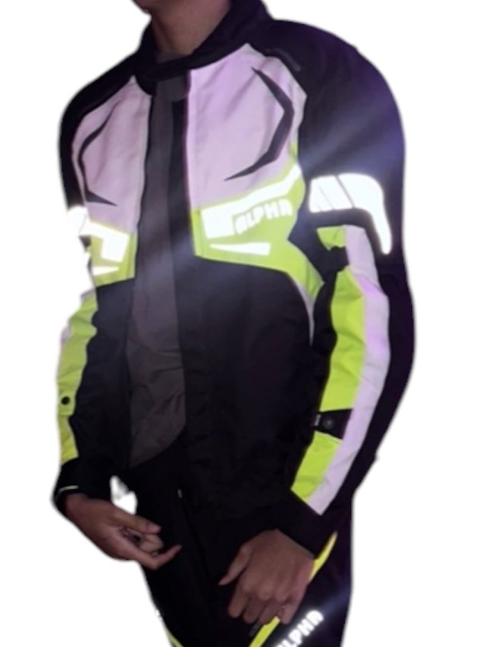 Motorcycle Jacket All Season Hi Visibility Armored Enduro Dual Sport Touring